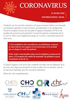 Coronavirus - 14 mars 2020